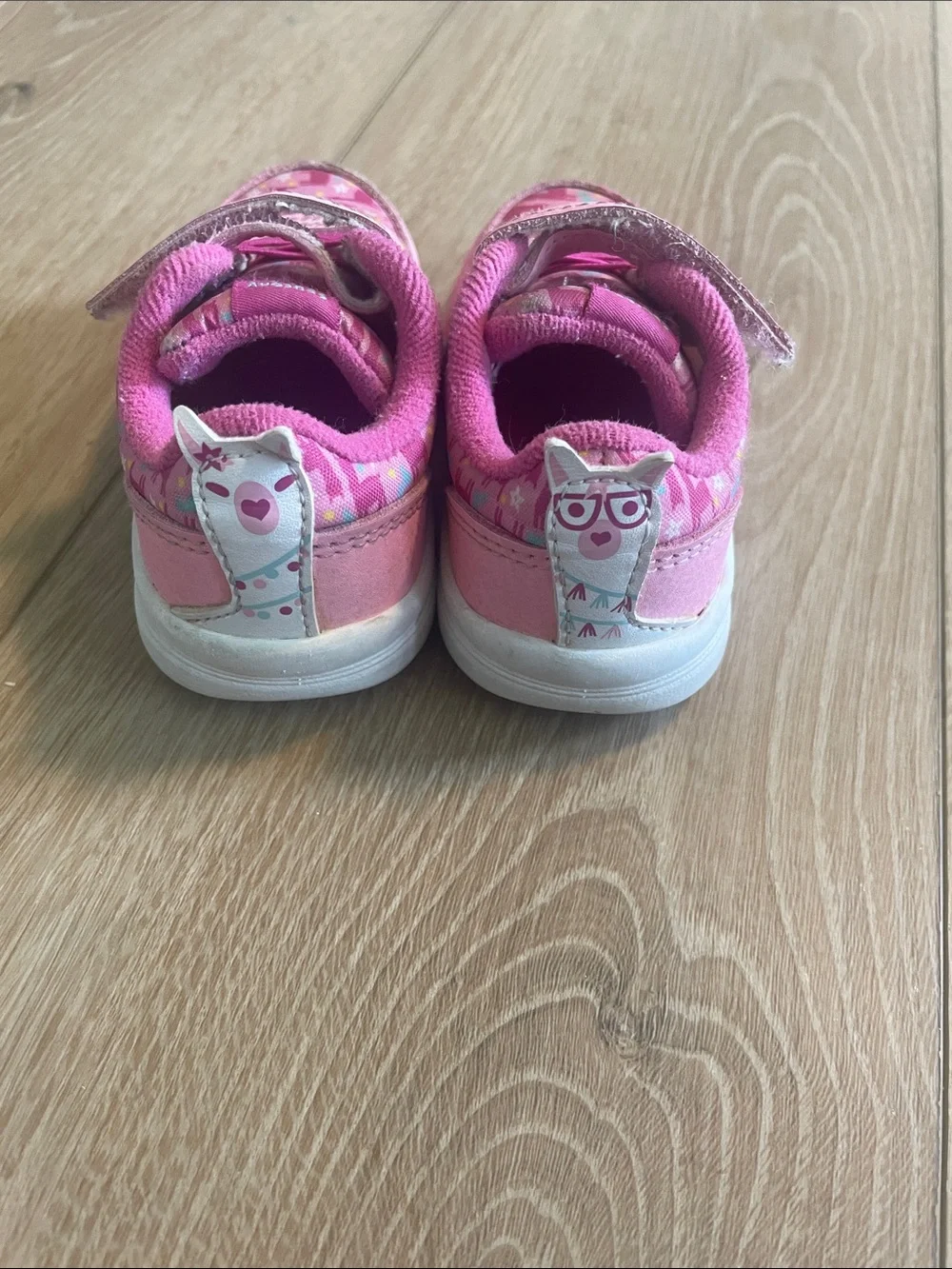 Saucony Pink and White Velcro Athletic Sneakers Size Baby 4m